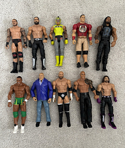 Wwe mattel action figures - action,