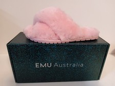 Emu Australia Mayberry Slipper  Natural Australian Sheepskin Baby Pink UK 5 BNIB