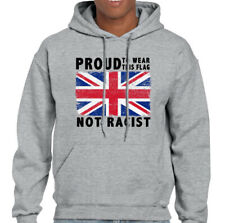 Proud Mens Union Jack Flag Hoodie Immigration Football Rugby St Georges Day Top
