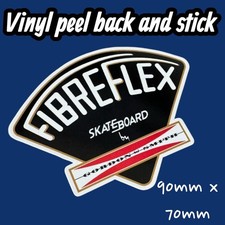 FIBREFLEX G&S Black vinyl Sticker Classic Vintage Skateboard Surf Skate Van 70s