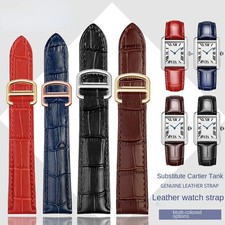 16 18 20mm Leather Watch Band