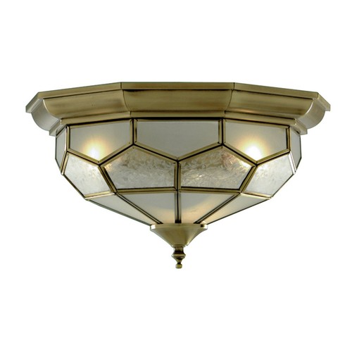 Light antique brass finish - light,