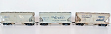 THREE Athearn (Intermountain?)   1/87 Scale ACF 2 Bay Hopper lightly weathered.