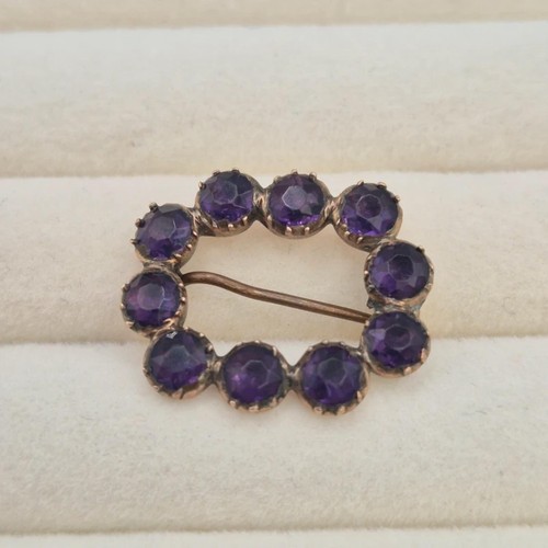Victorian 9ct gold amethyst - victorian,
