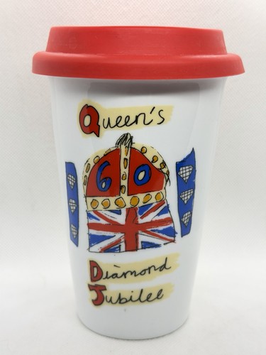 Ceramic travel mug diamond - ceramic,