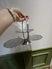 Silver Plated 2 Tier Folding
