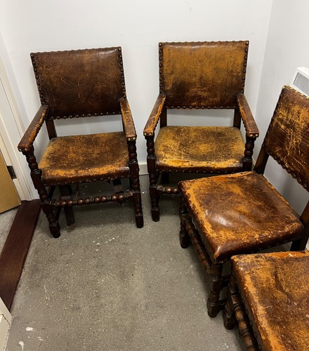Reproduction oak chair set - reproduction,