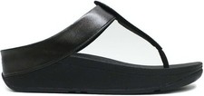 FITFLOP FINO BLACK CRYSTAL TOE POST TONING FLIP FLOPS SIZE 4  5  5.5  6  6.5  7