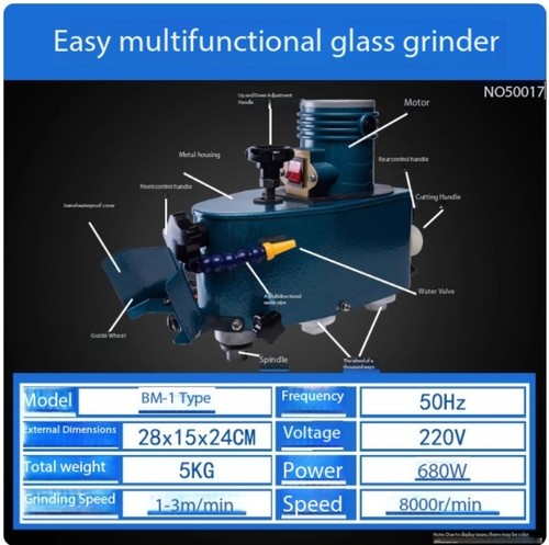 Portable glass grinder - portable,
