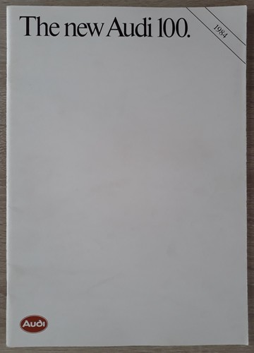 Audi 100 saloon brochure - 100, 1984