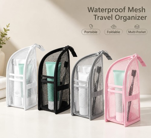 Standing toiletry bag - toiletry,