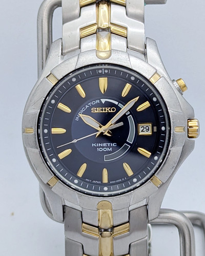 Seiko kinetic 5m62 0bt0 blue - seiko,