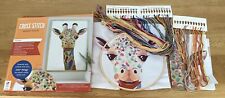 Craftmaker Rainbow Giraffe Cross Stitch Kit Complete Size 45x30cm