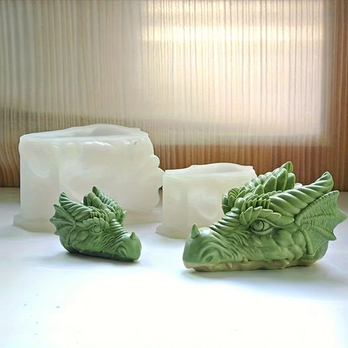 Dragon head candle silicone - dragon,
