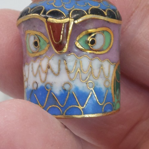 Vintage cloisonné brass - cloisonné,