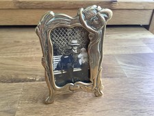 Art Nouveau Style Picture Frame- Vintage -Brass 