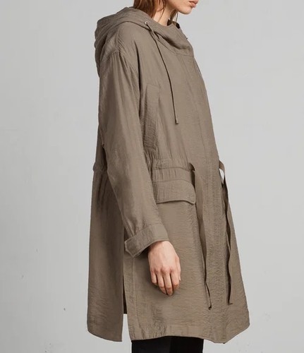 Allsaints kinsley parka hooded - kinsley,