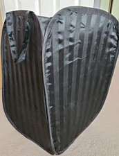Laundry Basket in black(folds flat and fits in bag) and Small Storage Bag Used