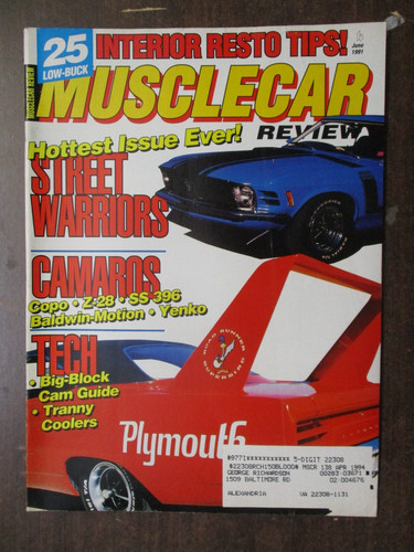 Muscle car review - car, magazine