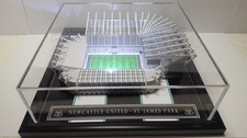 ST JAMES PARK NEWCASTLE STADIUM MODEL WITH WORKING LIGHTS & PERSPEX COVER