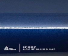 AVERY DENNISON GLOSS METALLIC DARK BLUE SUPREME WRAP FILM / NEXT DAY DELIVERY