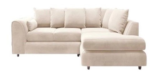 Plush velvet shaped - velvet, l-shaped