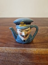 ARTONE Miniature Teapot - RAF Officer Hand Painted Rare 