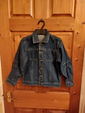 Mothercare Dark Blue Denim Jacket Girls Age 7-8 Yrs.