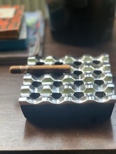 Silver cigar ashtray - silver,