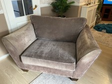 Snuggle chair Lee Longlands Mink Chenille Fabric armchair