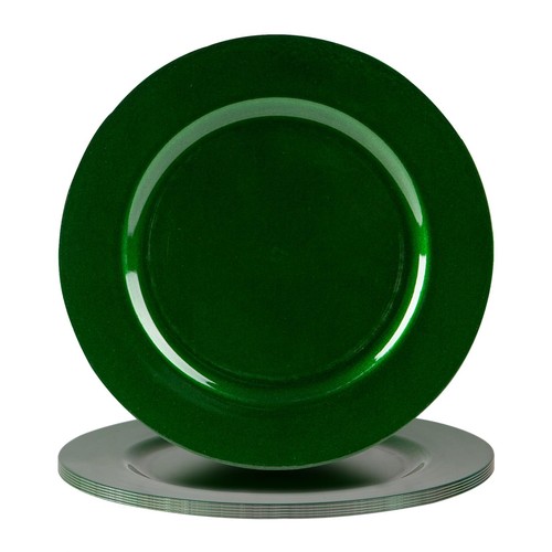Metallic charger plates - metallic,