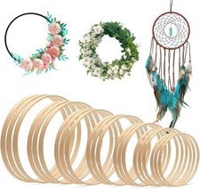 21PCS Bamboo Wooden Wreath