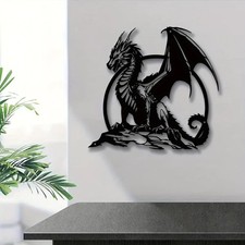 Metal dragon wall - dragon, iron