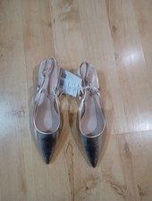 SACHA WOMENS GOLD WITH BUCKLE SLIP ON SHOES SANDALS SIZE UK 8 