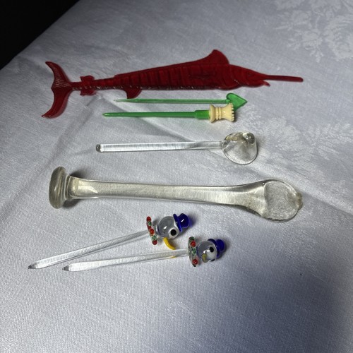4xvintage glass cocktail - ,