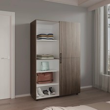 Gray Walnut Wardrobe 72.4"H |