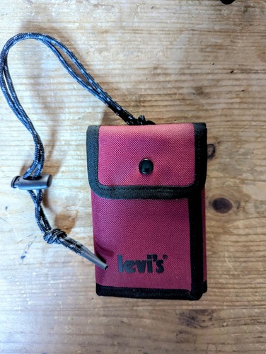 Red levi lanyard wallet - lanyard,