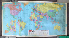 McGregor Swires Air Services World Wall Map, 1979 49" x 26.5"