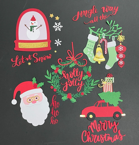 Large christmas card topper - large,