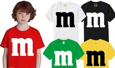 M&M T Shirt M and M T-Shirt Family Group Halloween Costume TShirt Fancy Dress