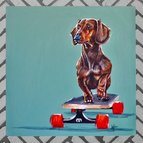 Ceramic picture tile sausage - tile,