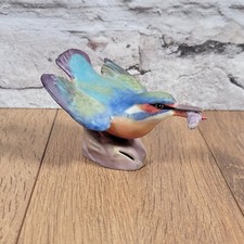 Royal Worcester Bone China Bird Figurine, Kingfisher 3235 