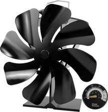 Stove Log Burner Fan 8 Blades