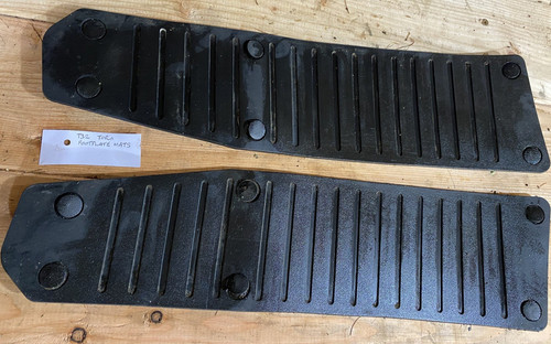 Pair rubber foot mats - rubber,