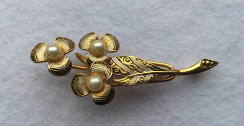 Vintage gold and silver toned