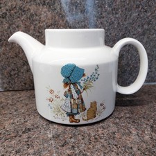 Retro Vintage Holly Hobbie Teapot 1978 No Lid