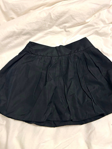 Zara black pleated mini - black,