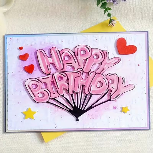 Happy birthday balloons - in,