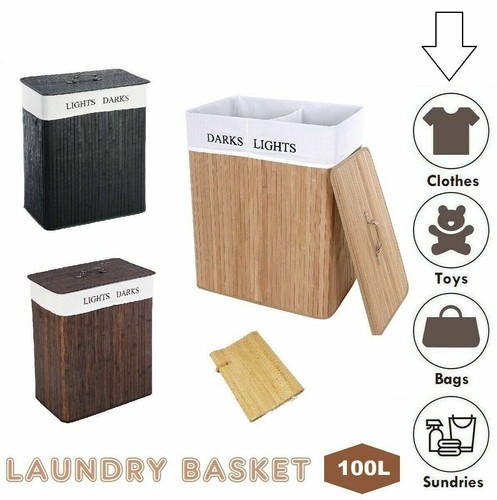 Laundry hamper bamboo - laundry,