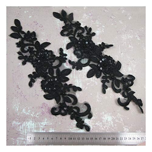 Pair black beaded - black,